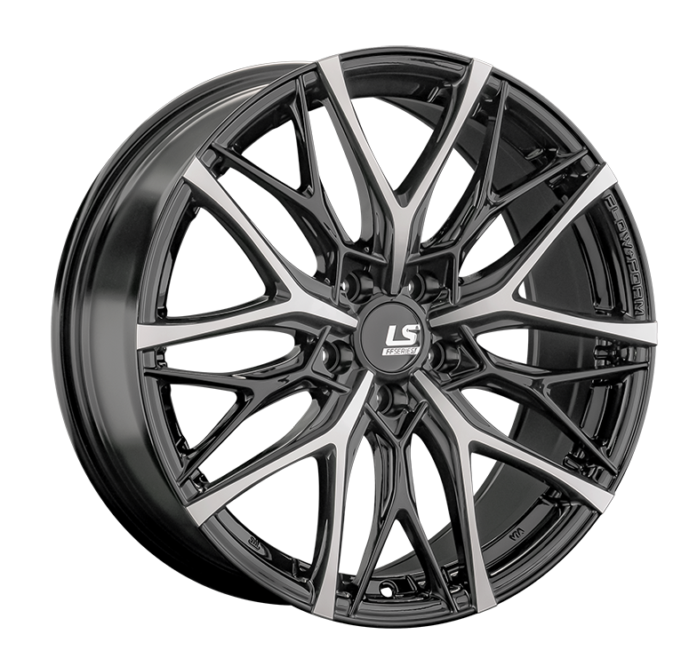 LS RC84 8x18/5x108 D65.1 ET36 Чёрный полностью полированный