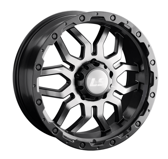 LS 1285 7.5x17/6x114.3 D67.1 ET30 Насыщенный темно-серый полностью полированный