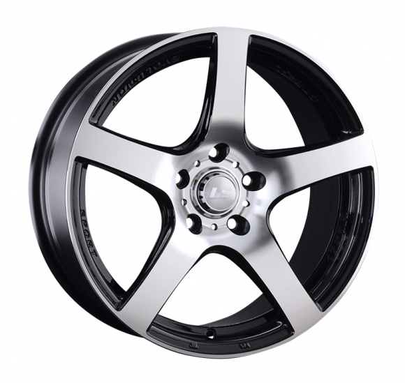 LS364 7.5x17/5x114.3 D67.1 ET40 Чёрный полностью полированный