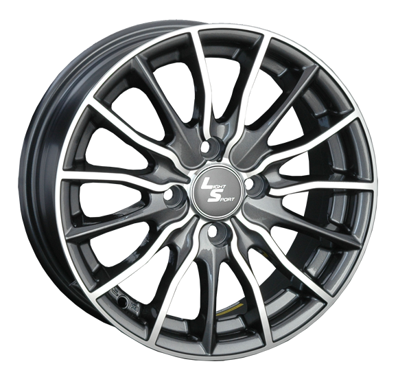 LS277 6.5x15/5x112 D57.1 ET45 Насыщенный темно-серый полностью полированный