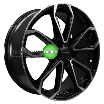 Khomen Wheels KHW1816 (Changan/Geely/Lexus/Suzuki/Toyota) 7x18/5x114,3 ET35 D60,1 Black-FP