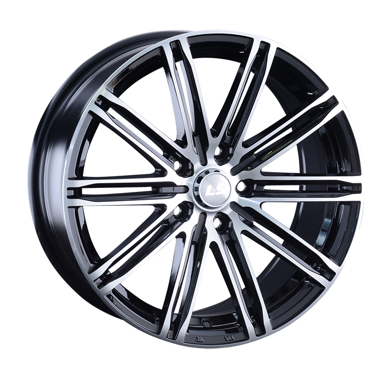 LS 848 6x14/4x100 D73.1 ET40 Чёрный полностью полированный