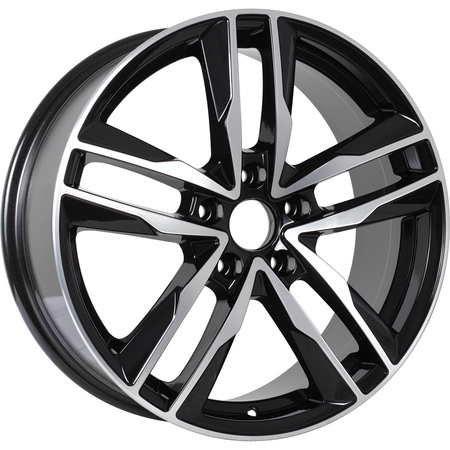 RST R128 7.5x18/5x108 D60.1 ET47 Глянцевый черный с полированной лицевой частью