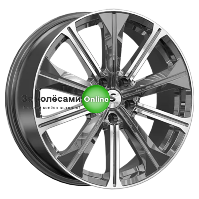 Premium Series КР013 (Audi Q5) 7x19/5x112 ET34 D66,6 Diamond Gloss Graphite