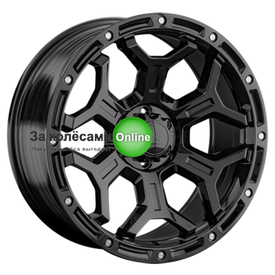 LS RC68 9x18/6x139,7 ET25 D106,1 BK (конус, Колпак+лого)