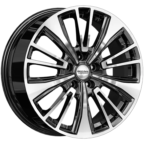 Скад KL-1060 7.5x18/5x108 D60.1 ET33 Чёрный глянцевый с полированной лицевой частью