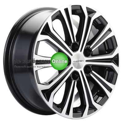 Khomen Wheels KHW1610 (DFM 580) 6,5x16/5x110 ET45 D67,1 Black-FP