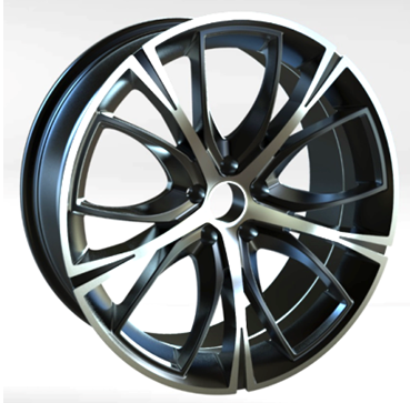 Neo 882 8x18/5x114.3 D67.1 ET45 Глянцевый черный с полированной лицевой частью