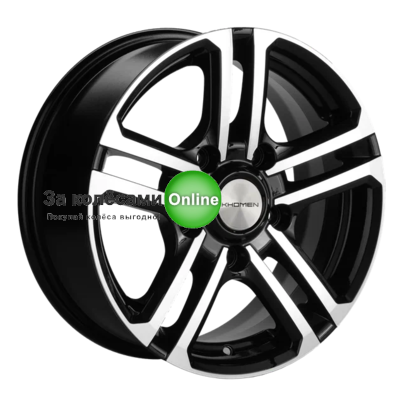 Khomen Wheels KHW1602 (Niva 4x4 Bronto) 6,5x16/5x139,7 ET35 D98,5 Black-FP