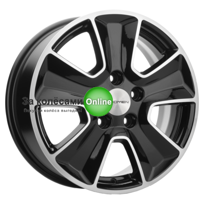 Khomen Wheels KHW1601 (Changan CS35) 6,5x16/5x110 ET46 D63,3 Black-FP