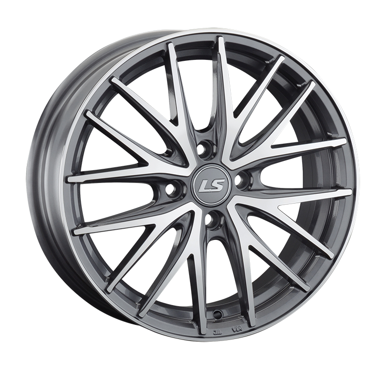 LS918 6x16/4x100 D60.1 ET50 Насыщенный темно-серый полностью полированный