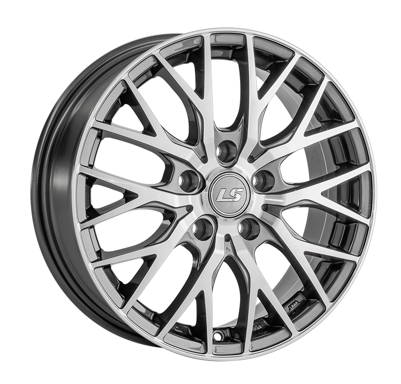 LS 1369 6.5x16/5x114.3 D67.1 ET40 Насыщенный темно-серый полностью полированный