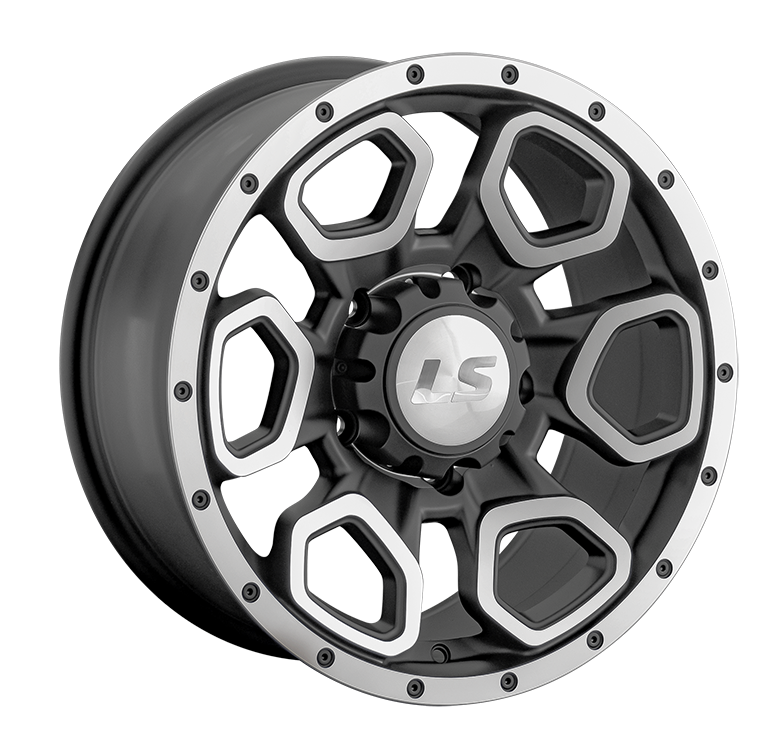 LS 1345 9x17/5x150 D110.1 ET25 Черный матовый полностью полированный