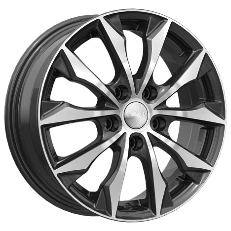 Скад Нагоя 6x16/4x100 D60.1 ET41 Чёрный глянцевый с полированной лицевой частью