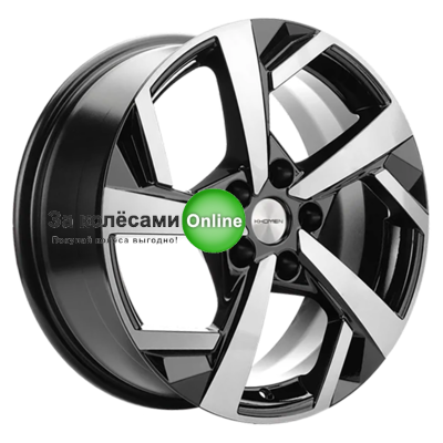Khomen Wheels KHW1712 (DFM AX 7) 7x17/5x108 ET43 D65,1 Black-FP