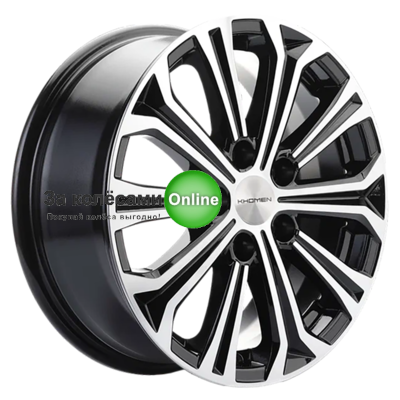 Khomen Wheels KHW1610 (Chery Tiggo 3/Tiggo 3 Pro) 6,5x16/5x108 ET45 D60,1 Black-FP