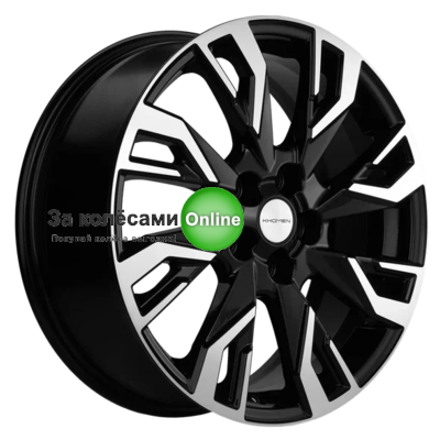 Khomen Wheels KHW1809 (Koleos) 7x18/5x114,3 ET35 D66,1 Black-FP