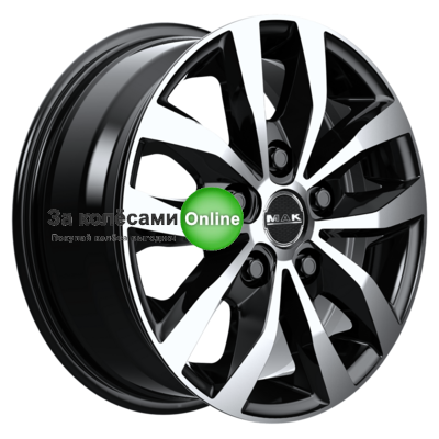 Mak Load 5 7x17/5x112 ET51 D66,6 Black mirror