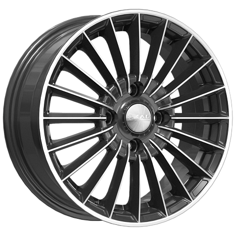 Скад Веритас 6x15/4x100 D67.1 ET38 Чёрный глянцевый с полированной лицевой частью