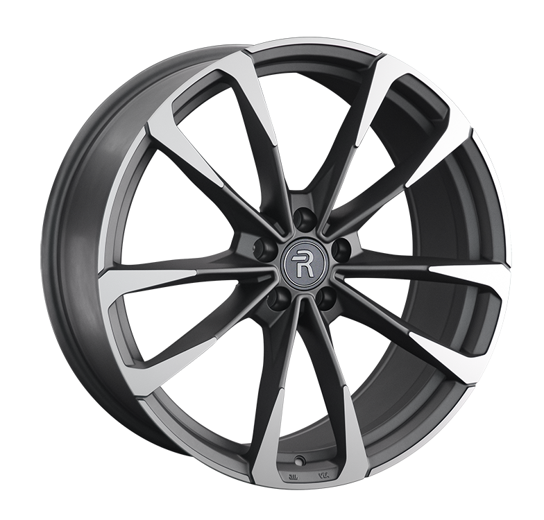 Replay VV350 9.5x21/5x112 D66.6 ET31 Темно-серый матовый .частично полированный