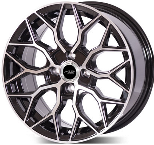 Lizardo XH1024 7.5x17/5x114.3 D67.1 ET38 Черный глянец с полировкой