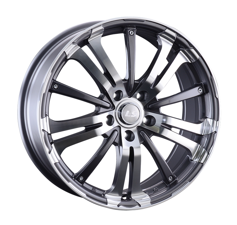 LS955 7x17/4x100 D60.1 ET40 Насыщенный темно-серый полностью полированный