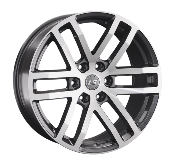 LS 1279 8.5x17/6x139.7 D67.1 ET25 Насыщенный темно-серый полностью полированный