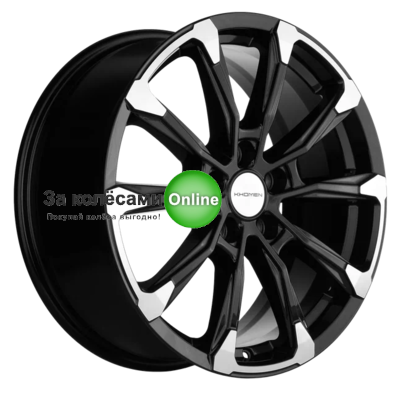 Khomen Wheels KHW1808 (Geely Coolray) 7,5x18/5x114,3 ET50 D54,1 Black-FP