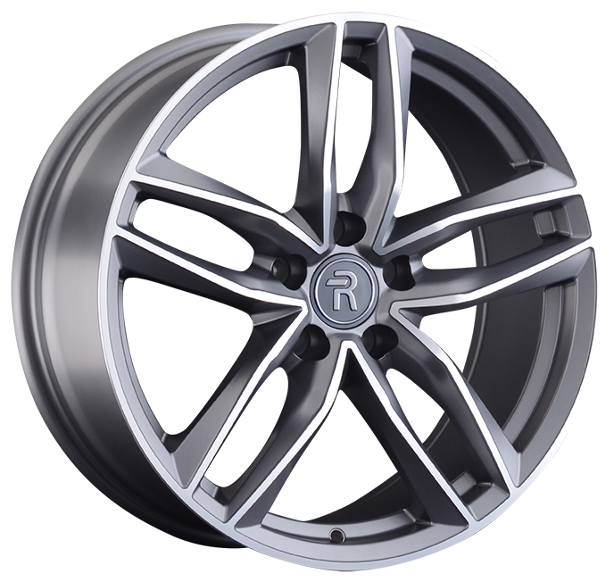 Replay A102 9.5x21/5x112 D66.6 ET31 Темно-серый матовый .частично полированный
