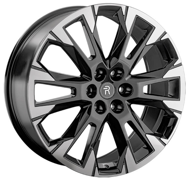 Replay TY442 8x21/6x139.7 D95.1 ET55 Чёрный глянцевый с полированной лицевой частью