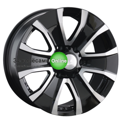 LS 953 8x18/6x139,7 ET36 D100,1 BKF (конус, Колпак+лого)