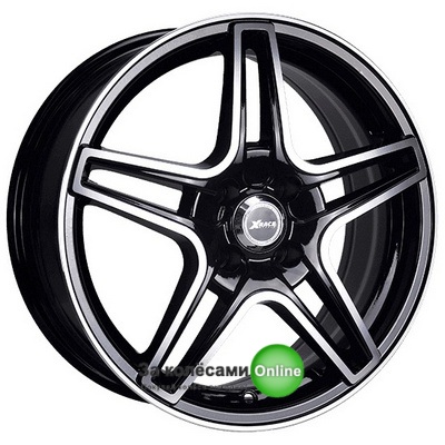 X-Race AF-09 7x17/5x114.3 D67.1 ET45 Чёрный полностью полированный