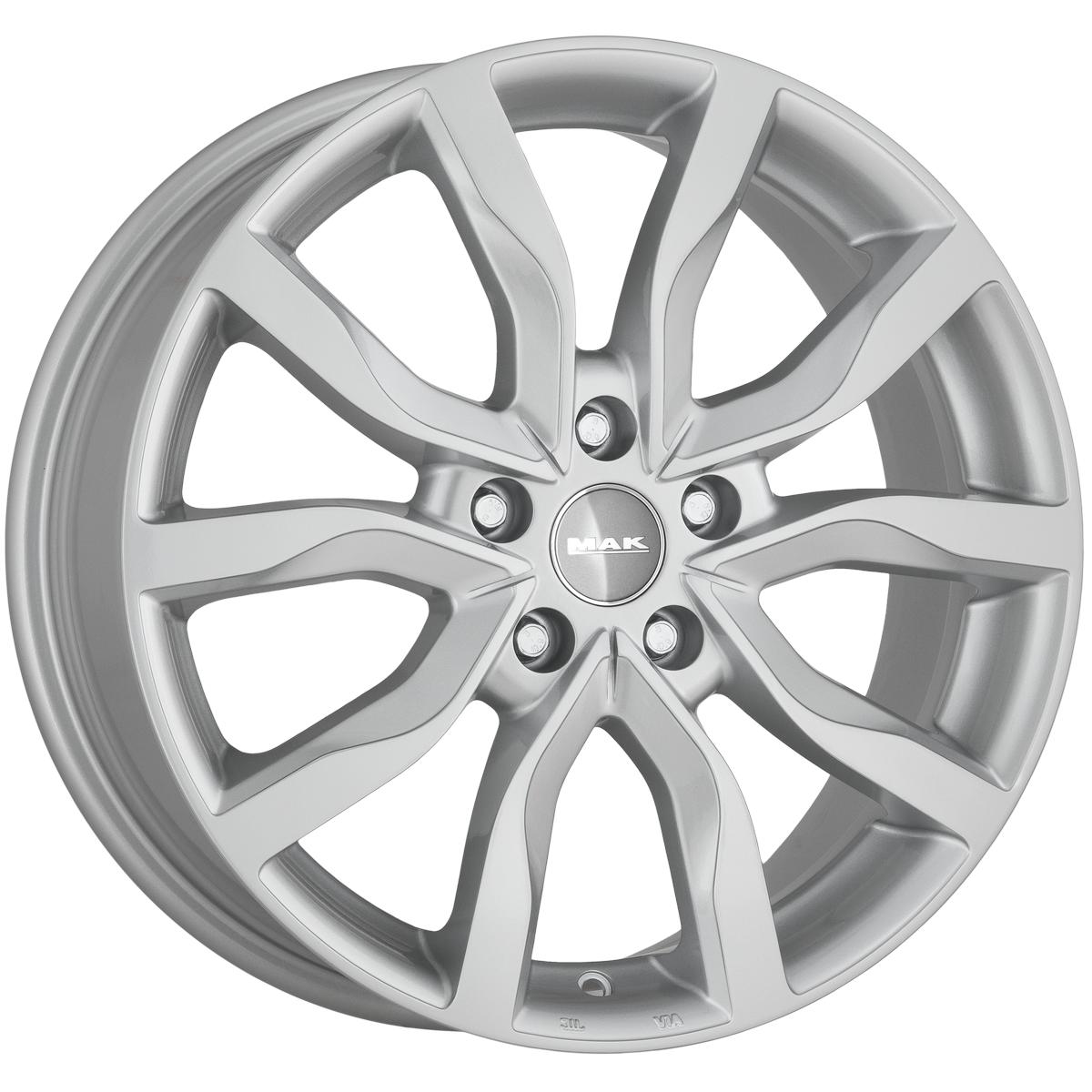 Mak Highlands 9x18/5x120 D72.6 ET48 Silver