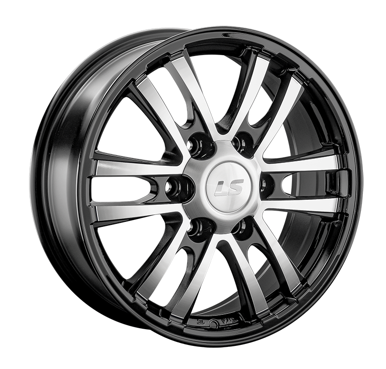 LS 1287 7x17/6x139.7 D106.1 ET30 Чёрный полностью полированный