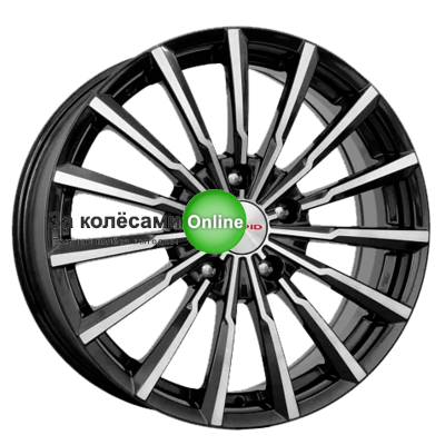 K&K Акцент-оригинал (КС641) 5,5x14/4x100 ET43 D60,1 Алмаз черный