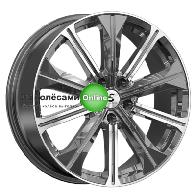 Premium Series КР013 (Tiggo 7 Pro) 7x19/5x108 ET33 D60,1 Diamond Gloss Graphite (4210017)