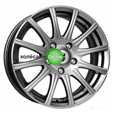 K&K Сиеста (КС477) 5x13/4x100 ET35 D67,1 Дарк платинум