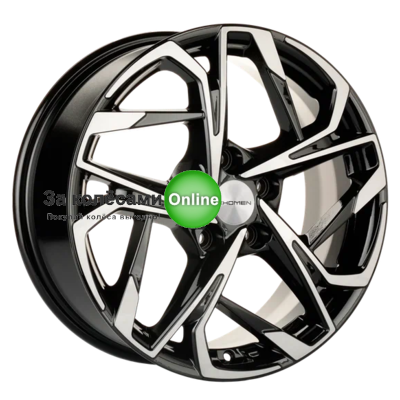Khomen Wheels KHW1716 (Jac/Москвич 3) 7x17/5x108 ET40 D54,1 Black-FP