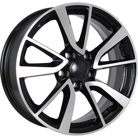 iFree Original КС699 (ZV 17_ Jetta) 7x17/5x112 D57.1 ET54 Черный глянцевый с полированными элементами лицевой поверхности