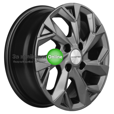 Khomen Wheels KHW1402 (Alsvin/Getz/i20) 5,5x14/4x100 ET46 D54,1 Gray
