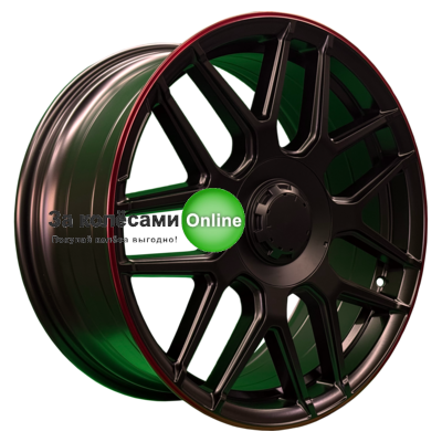 PDW L5424 8,5x19/5x130 ET38 D66,6 Satin Black Red Lip ()