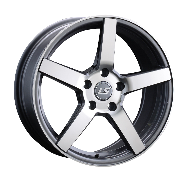 LS742 7.5x17/5x114.3 D67.1 ET45 Насыщенный темно-серый полностью полированный