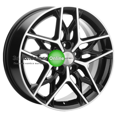 Khomen Wheels KHW1709 (DFM580) 7x17/5x110 ET45 D67,1 Black-FP