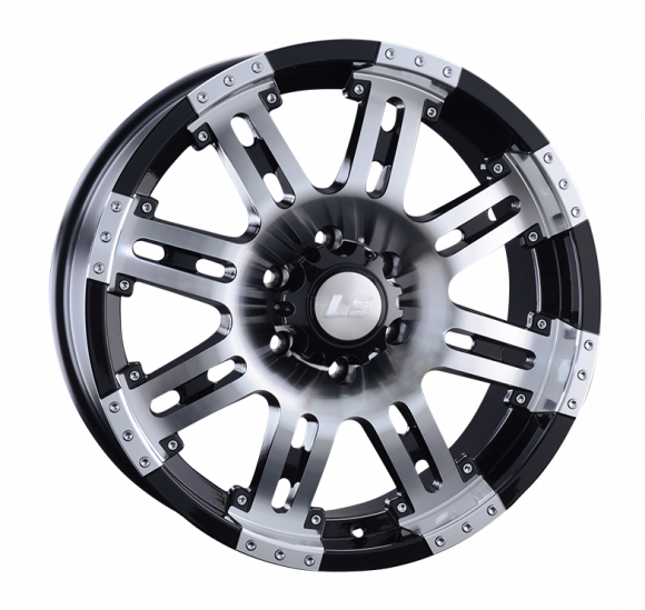 LS954 9x18/6x139.7 D106.1 ET25 Чёрный полностью полированный