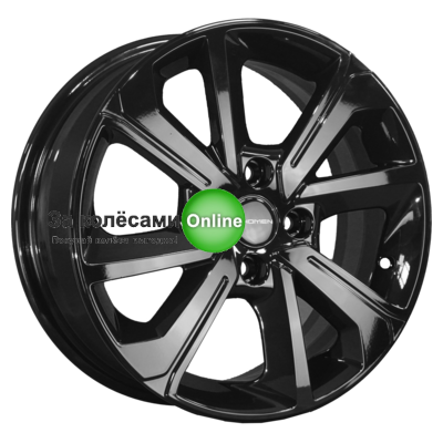 Khomen Wheels KHW1501 (Lada Granta) 6x15/4x98 ET36 D58,6 Black