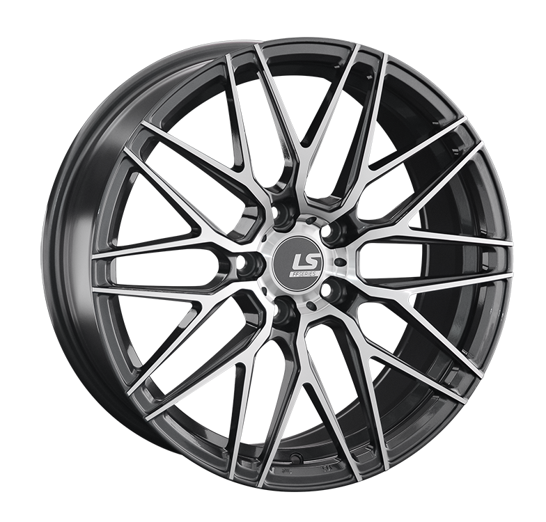 LS RC13 8x18/5x120 D74.1 ET40 Насыщенный темно-серый полностью полированный
