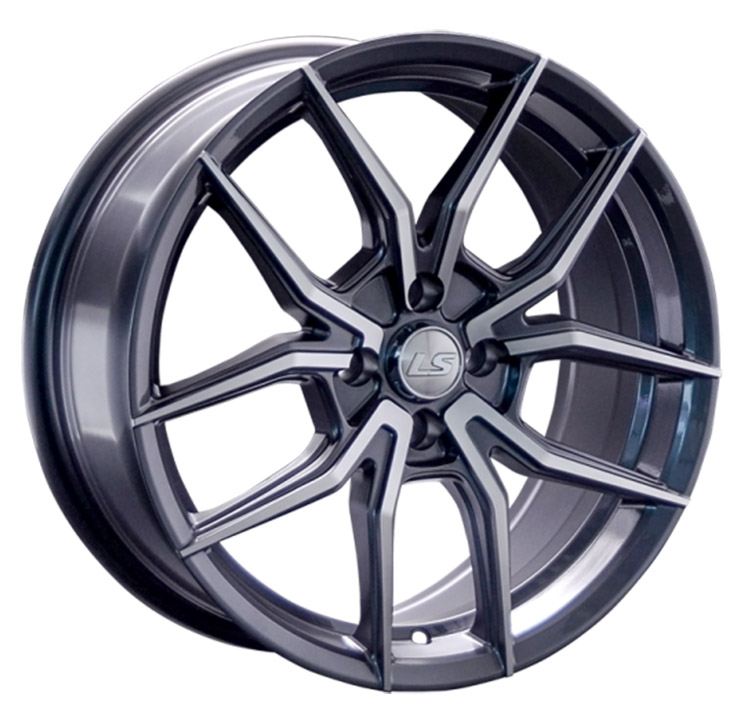 LS1242 7.5x17/4x100 D60.1 ET40 Насыщенный темно-серый полностью полированный