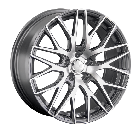 LS 1361 7.5x17/5x108 D60.1 ET33 Насыщенный темно-серый полностью полированный