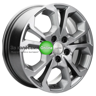 Khomen Wheels KHW1711 (Chery/Exeed) 6,5x17/5x108 ET33 D60,1 Gray