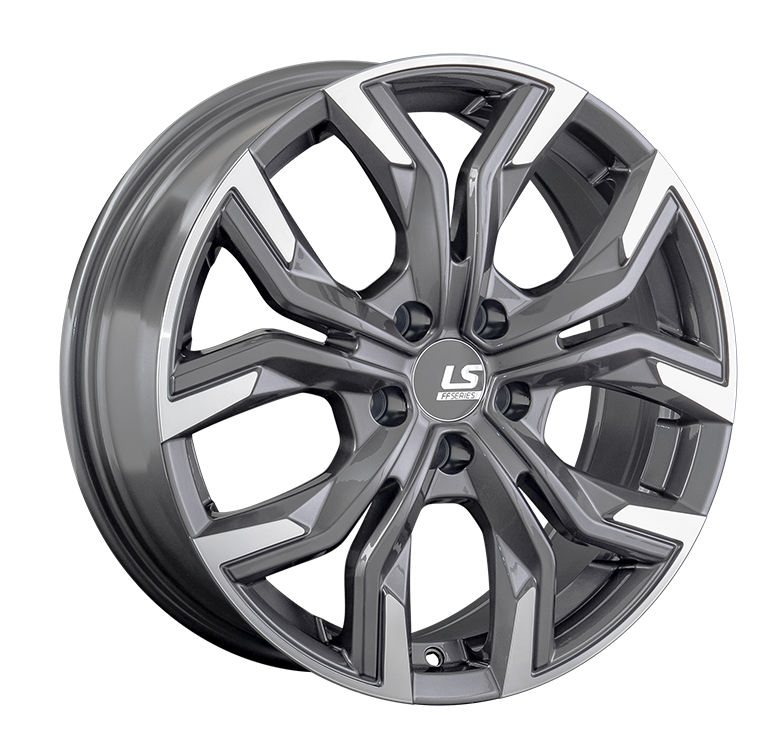 LS RC92 7x17/5x108 D65.1 ET40 Насыщенный темно-серый полностью полированный